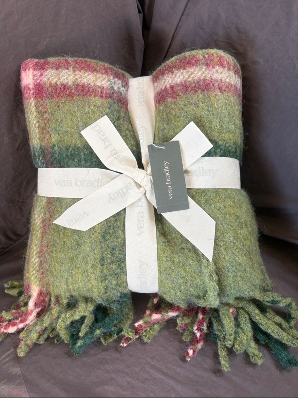 vera bradley woven throw blanket